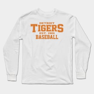 Tigers Detroit Baseball Long Sleeve T-Shirt